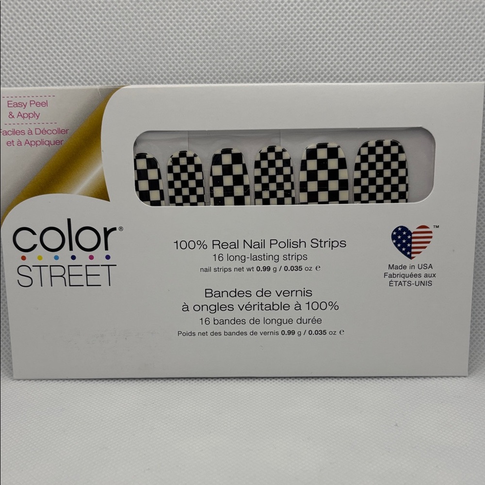 💅 3/$10 - Color Street Checkered Nail Polish Strips - Check Yourself